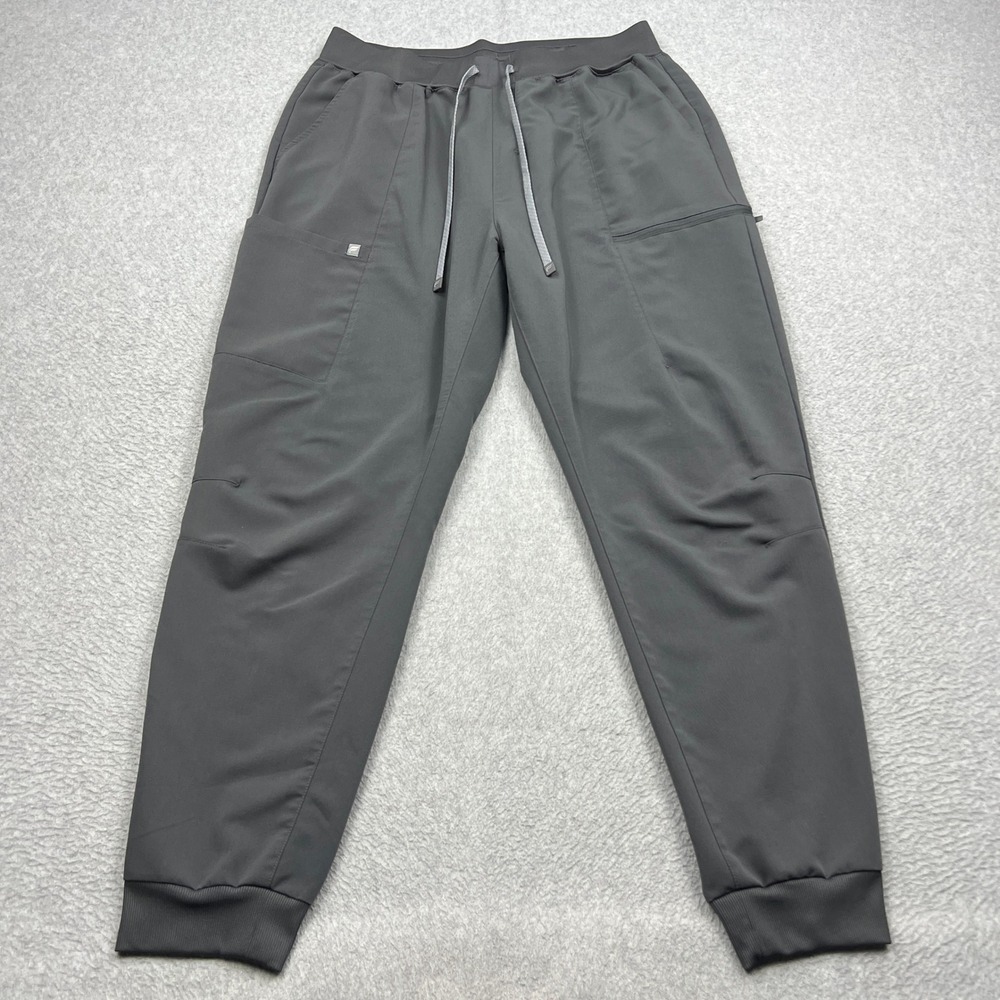 Fabletics Scrub Jogger Womens XL Gray High-Rise On-Call Cargo Performance Pocket